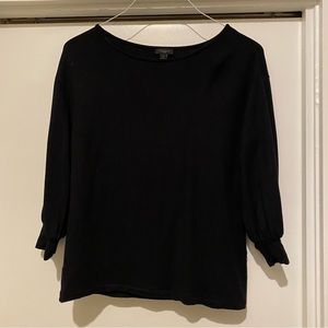 EUC black 3/4 sleeve blouse